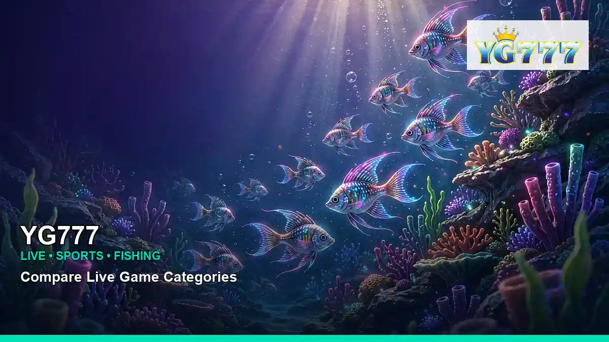 YG777 fish school casino fishing games highlighting mobile-friendly casino play