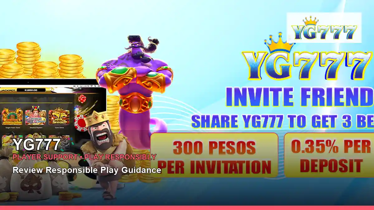 YG777 player support and responsible gaming guide for Philippine players