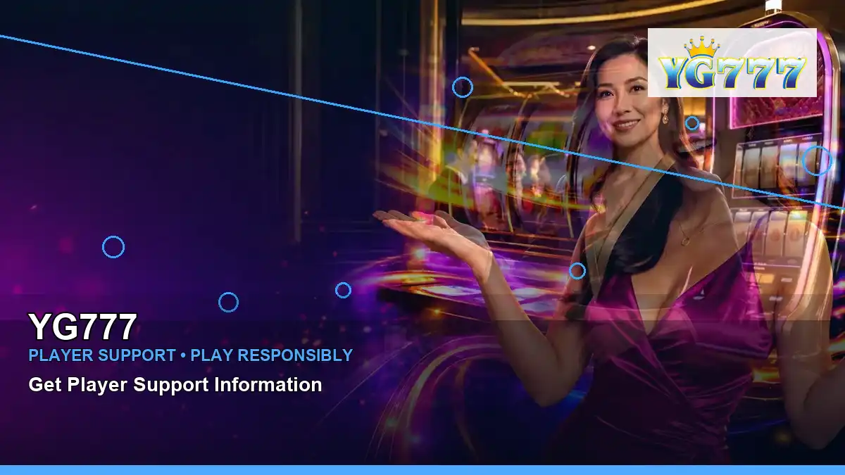 YG777 mobile casino app featuring an adult Filipina casino host with a wide-action composition